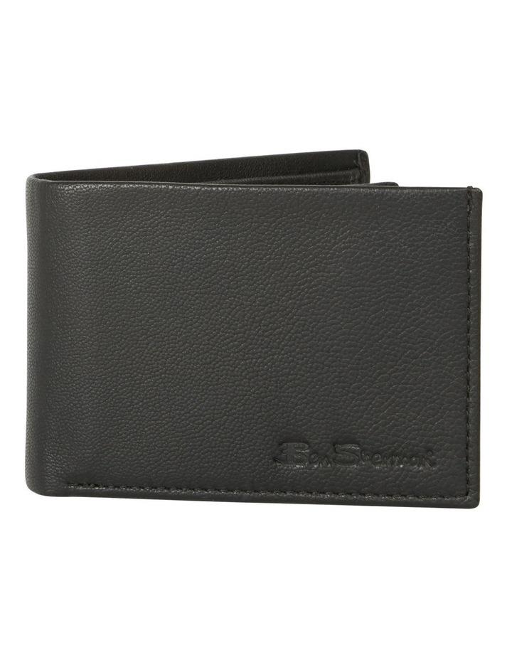 Ben Sherman Black Bi-Fold With Coin Pocket Wallet Black One Size