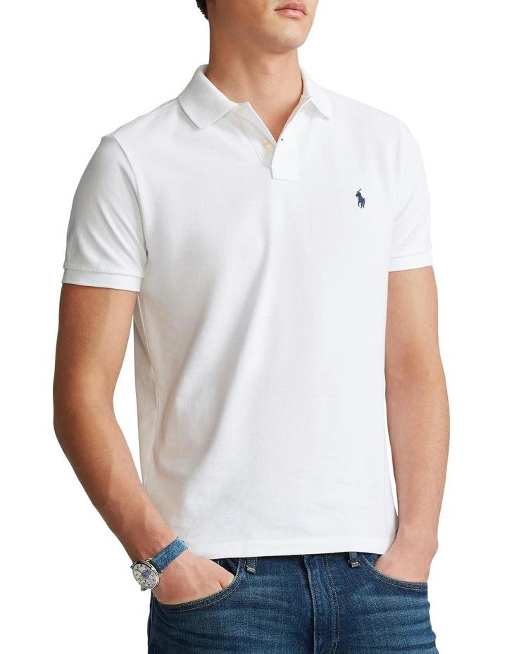 Polo Ralph Lauren Custom Slim Fit Mesh Polo Shirt White XXL