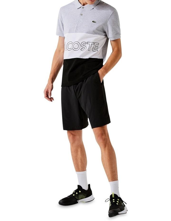 Lacoste Performance Player Shorts in Black Blk/White L