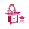 Keezi Kids Pretend Makeup Play Set Dressing Table Chair Girls Toys Children Pink