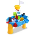 Keezi Keezi Kids Beach Sand and Water Toys Outdoor Table Pirate Ship Childrens Sandpit Blue
