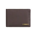 Quiksilver Gutherie Leather Bi-Fold Wallet Brown