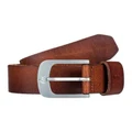 Quiksilver The Everydaily Leather Belt Brown 34