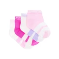 Bonds Baby Sportlet Socks 4 Pack in Pink and Purple Assorted 5-8