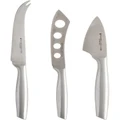 Maxwell & Williams Stanton Cheese Knife Set 3 Piece Boxed in Stainless Steel Silver