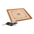 Jenjo 84x84cm Plywood Carrom Board with 74x74cm Internal Playing Area Natural