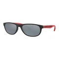 Armani Exchange Black AX4096S Polarised Sunglasses Silver One Size