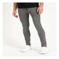Jack & Jones Liam Original Stretch Skinny Jeans in Grey 31/34