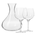 Krosno Harmony 3 Piece Wine Set Gift Boxed in Clear