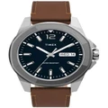 Timex Essex Brown Leather Watch TW2U15000
