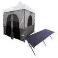 Adventure Kings Gazebo Tent + Adventure Kings Camping Stretcher Bed