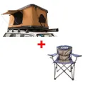 Kings 'Kwiky' Pop Up Roof Top Tent + Throne Camping Chair