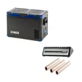 Kings 75L Stayzcool Portable Fridge/Freezer + Vacuum Sealer + Vacuum Sealer Rolls 3-Pack