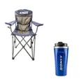 Kings Throne Camping Chair + Blue Coffee Cup