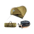 Kings Big Daddy Deluxe Double Swag Tent + Camping Swag Canvas Bag + LED Strip Light