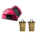 Kings Pink Double Swag + Doona/Pillow 400GSM Canvas Bag (Qty:2)
