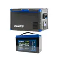 Kings 60L Stayzcool Portable Fridge/Freezer + 12V 115Ah Deep Cycle Battery