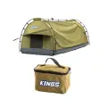 Kings Deluxe Escape Single Swag + Toiletry Canvas Bag