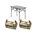 Aluminium Roll-Up Camping Table + 2 x Clear Top Bags