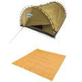 Kings Big Daddy Deluxe Double Camping Swag + 3m x 3m Mesh Flooring