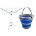 Adventure Kings Camping Clothesline + Collapsible 10L Bucket