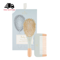 Bachca Brush + Wooden Comb Baby Kit (Blue)