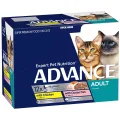 Advance Adult Chicken, Ocean Fish In Jelly Wet Cat Food - 12x85g