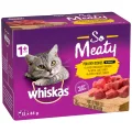 Whiskas Tasty Trios Meat Selection Wet Cat Food - 12x85g