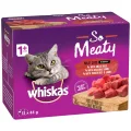 Whiskas Adult So Meaty Meat Cuts Gravy Wet Cat Food 12 x 85g - 12x85g