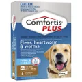 Comfortis Plus Brown Flea & Worming Tablets 27.1-54kg Dog 6 Pack - 6pk