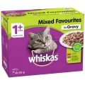 Whiskas Adult Mixed Favourites in Gavy Wet Cat Food - 12x85g