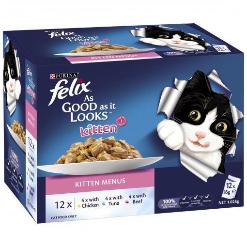 Felix Kitten Wet Cat Food - 12x85g