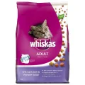 Whiskas Adult 1 Plus Year Beef & Lamb Dry Cat Food - 12kg
