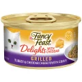 Fancy Feast Delights With Cheddar Grilled Turkey & Cheddar Cheese Wet Cat Food - 85g