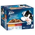 Felix Doubly Delicious Meat Wet Cat Food - 12x85g