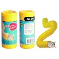 Pet One Tunnel Mouse Maze 5cm Dia X 35cm L Yellow- Yellow