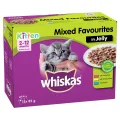 Whiskas Favourites Kitten Mixed Favourites In Jelly 12x85g - 12x185g