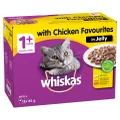 Whiskas Favourites 1+ Chicken In Jelly 12x85g - 12x185g