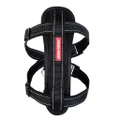 EzyDog Chest Plate Dog Harness with Car Seatbelt Attachment - X Large (56-97cm Girth) / Black