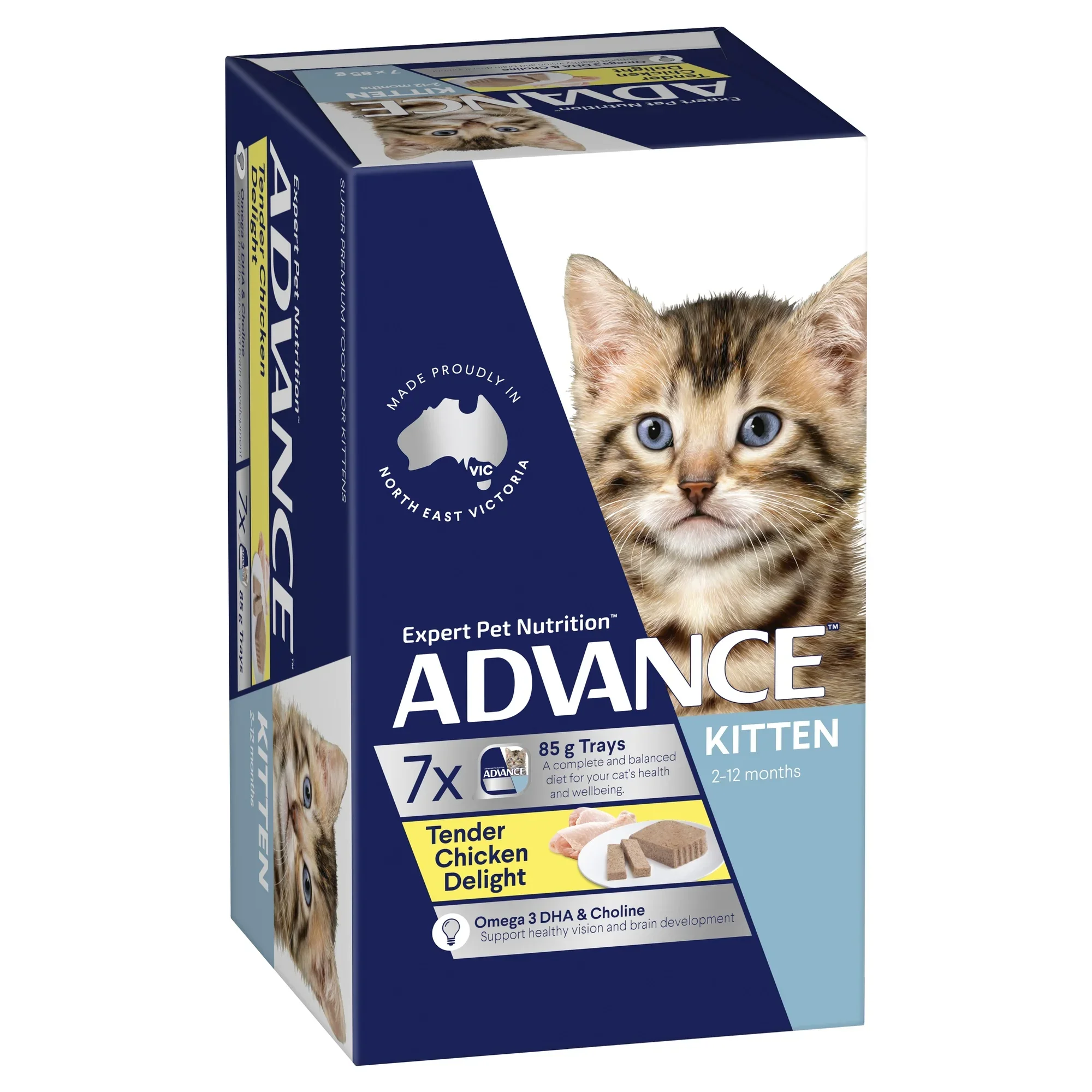 Advance Kitten Tender Chicken Delight Wet Cat Food - 85g