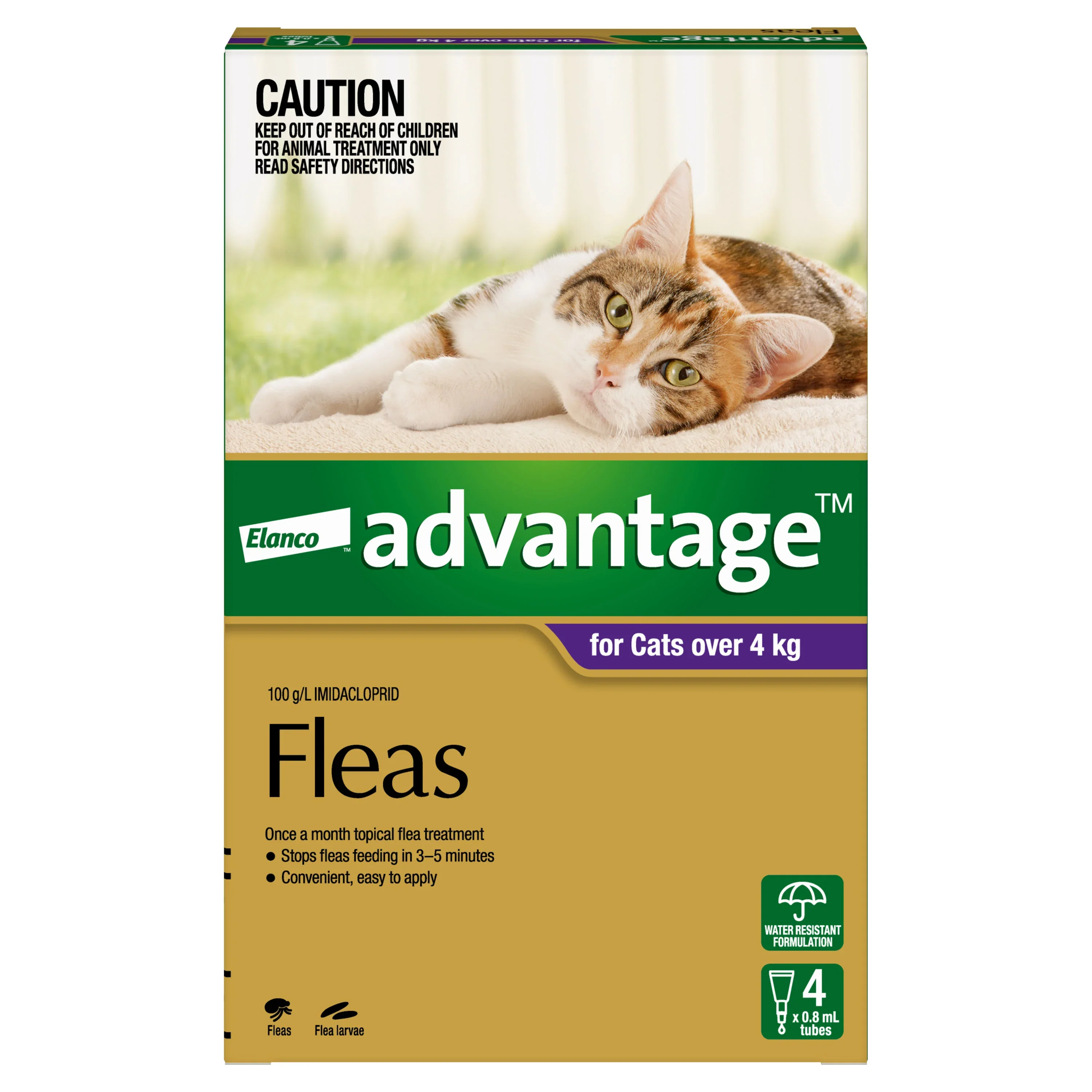 6pk Advantage Spot-On Flea Treatment >4kg Cat