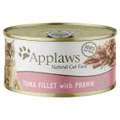 Applaws Natural Tuna Fillet with Prawn in Broth Wet Cat Food Can - 70g