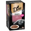 Dine Daily Variety Saucy Morsels & Salmon Wet Cat Food - 85g