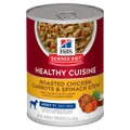 Hill's Science Diet Adult 7+ Healthy Cuisine Chicken & Carrots Stew Canned Dog Food, - 354g