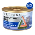 Trilogy Complete Prey Pate Adult Alaskan Salmon Wet Cat Food - 85g