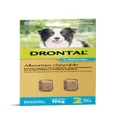 Drontal Chewable Intestinal Wormer Medium Dog - 2pk