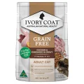 Ivory Coat Grain Free Adult Wet Cat Food Chicken & Kangaroo in Gravy - 85g