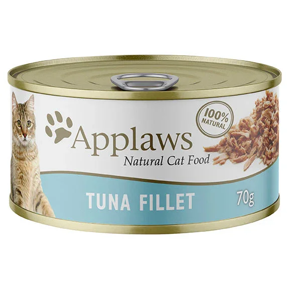 Applaws Natural Tuna Fillet in Broth Wet Cat Food Can - 70g