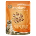 Applaws Natural Chicken Breast with Pumpkin in Broth Wet Cat Food Pouch - 70g