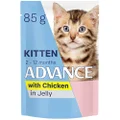 Advance Kitten Chicken in Jelly Wet Cat Food - 85g